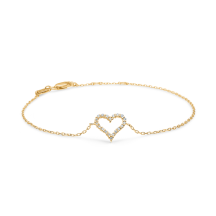 TENDER HEART bracelet in 14 karat gold | Danish design by Mads Z