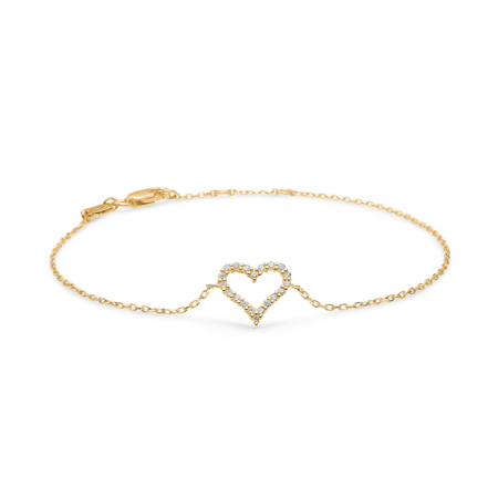 TENDER HEART bracelet in 14 karat gold | Danish design by Mads Z