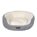 Companion Dog Bed In Shell Shape | Hundeseng i størrelse 65x55x18 cm i Beige og Grå