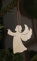 Julepynt i træ - engel
