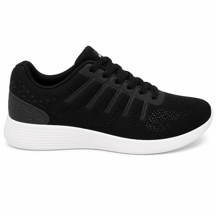 Sort sneaker med hvid sål – Let og komfortabel hverdagssko