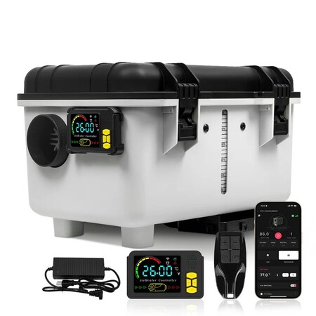 Sunster TB30 8kW dieselfyr toolbox – Bluetooth kinafyr til båd, autocamper og camping