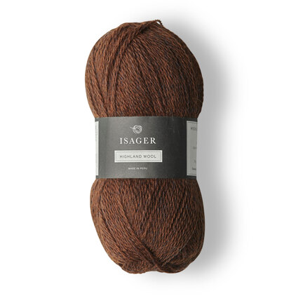 isager highland garn i farve soil