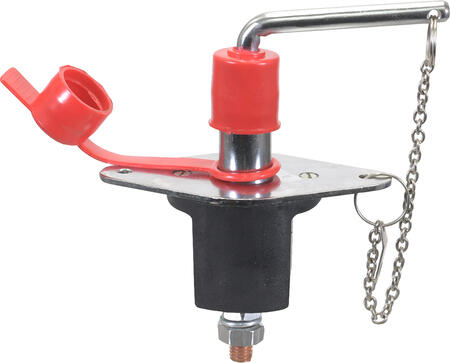 Hovedafbryder universal 100Amp. Tilslutning: 2 x 10mm Montering: Indbygning Hul Ø: 2 x Ø6.4mm Hulafstand: 100mm IP standard: IP53