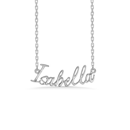 Name Tag Isabella made in 925 pure sterling silver.