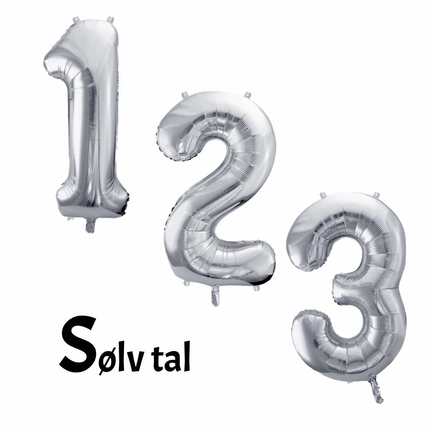 Sølv folie ballontal