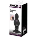 Black Velvets Bouncing Plug – sort silikone anal plug med bounce effekt