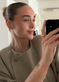 Inge wearing Reef Essence bracelet made in 925 pure sterling silver plated with a durable 18 karat gold plating.