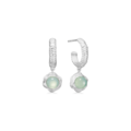 Endless Waves earrings made in 925 pure sterling silver.