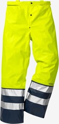 Hi-Vis Gul/Marine Regnbukser kl.2 2625 RS - Frontudsigt uden seler. Tilpas efter behov.