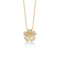 FLEUR pendant in 14 karat gold with diamonds | Danish design by Mads Z