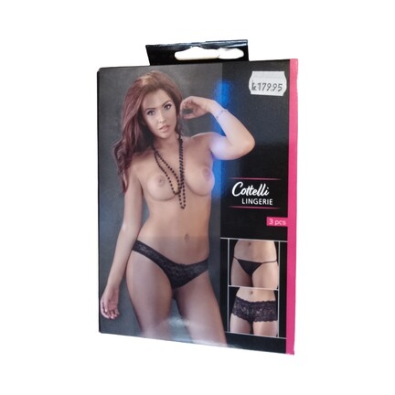 Cottelli Lingerie pakke med 3 forskellige trusser