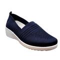 Dame sneakers elastik navy