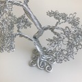 wire træ sølv bonsai