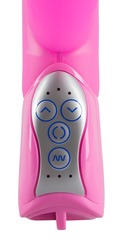 Sweet Smile Pearly Rabbit – pink rabbit vibrator i silikone med klitorisbunny, 7 vibrationer og 3 rotationsfunktioner.
