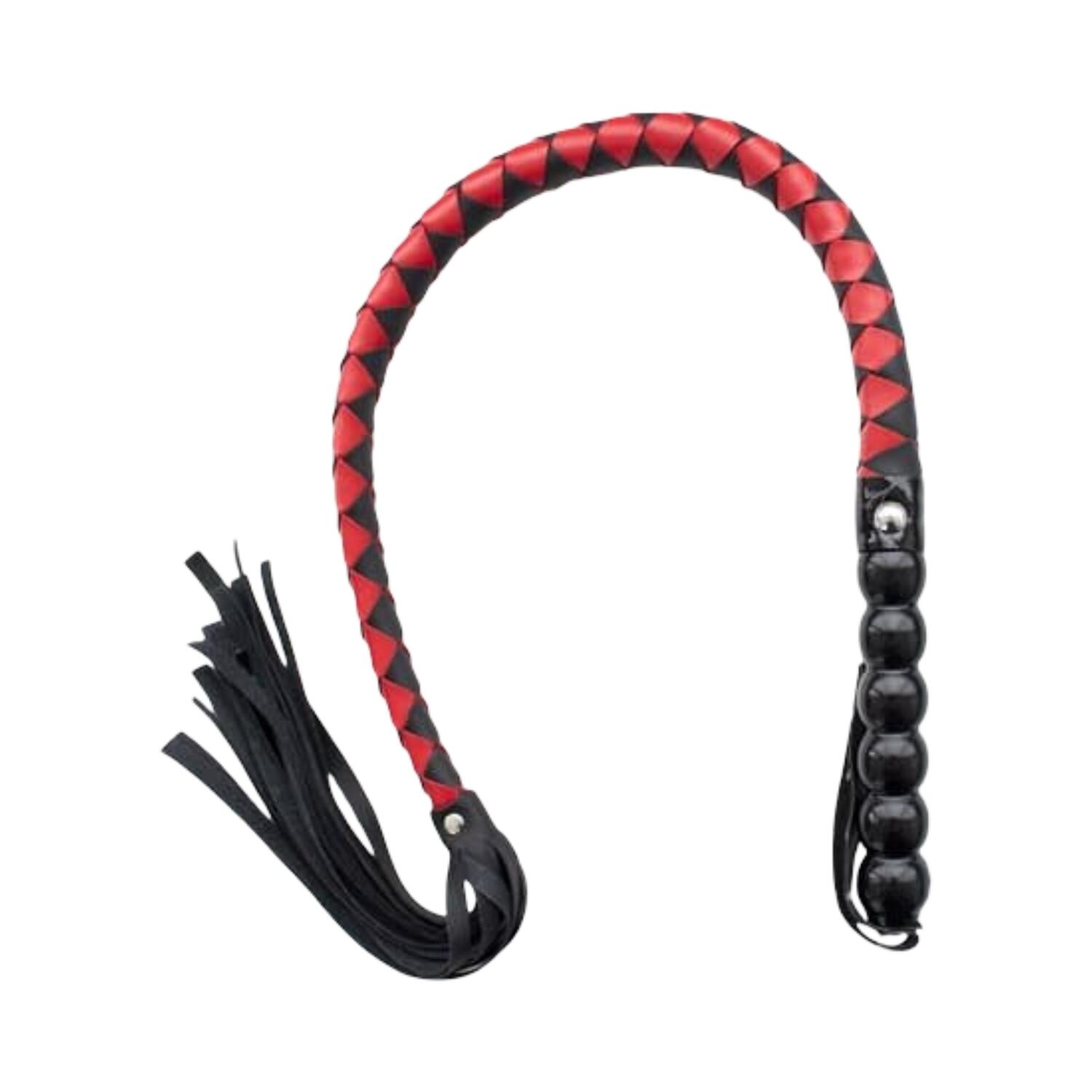 Kiotos Mahogany Short Whip Black & Red 85cm
