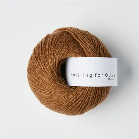 garnnoegle merino fra knitting for olive i farven lys cognac