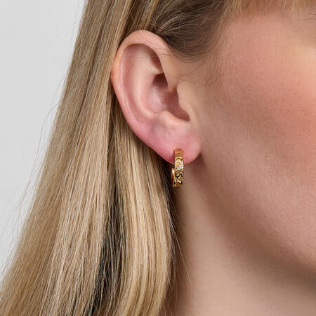 Marena øreringe i forgyldt sølv - studio.z