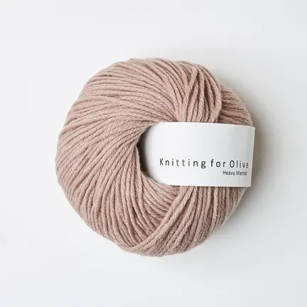 garnnoegle heavy merino fra knitting for olive i farven rosa ler