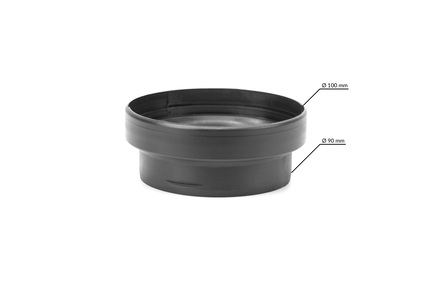 Reduktionmuffe Ø100–90 mm til AUTOTERM Air 9D og Air 8D – overgang til varmerør