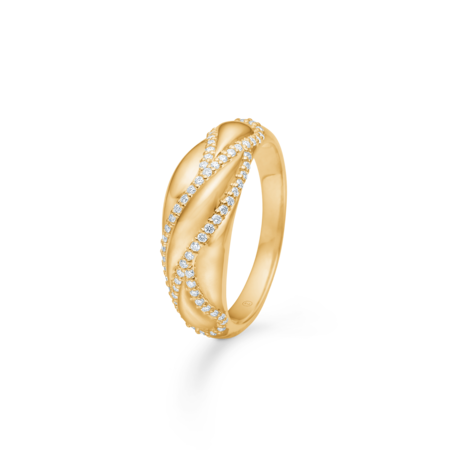 Eternal Flame ring i 14 karat guld