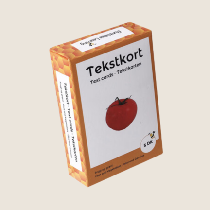 ordkort, frugt og grønt, frugt, grøntsager, tosprogsundervisning, læringskort, læringsspil, visuel læring