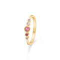 PINK POETRY ring in 14 karat gold with genuine gemstones | Danish design by Mads Z