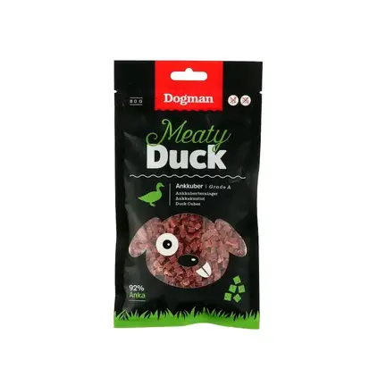 Dogman Meaty Duck Cubes - 80 gram - Med 92% A-Grade and
