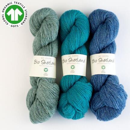 Bio Shetland GOTS certificeret Økologisk garn ren uld