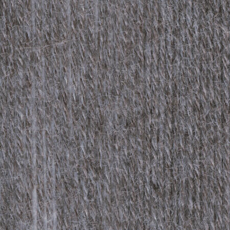 close up af garnnoegle i cash,ere fra mondial i farven mellemgraa 396