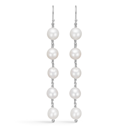 TREASURE sølv øreringe med perler | Mads Z