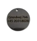 Hundetegn rund 30 mm