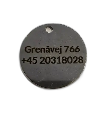 Hundetegn rund 30 mm