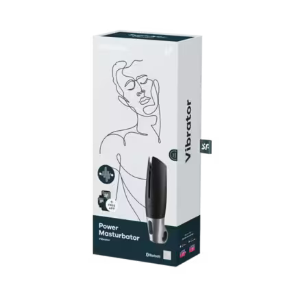 Satisfyer Power Masturbator i kropsvenlig silikone med app-styring og vibrationer