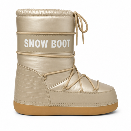 Snow Boot beige – varme vinterstøvler til sne og kulde