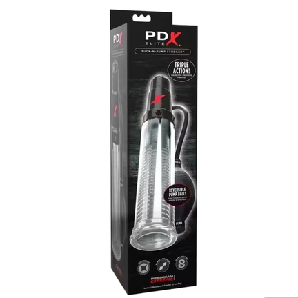 PDX Elite Suck-N-Pump Stroker – Masturbator med vakuum, sug og vibration