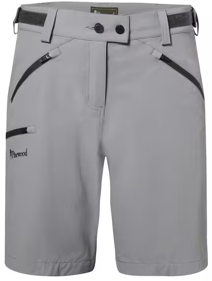 Pinewood Abisko Light Stretch Shorts - Dame - Grå