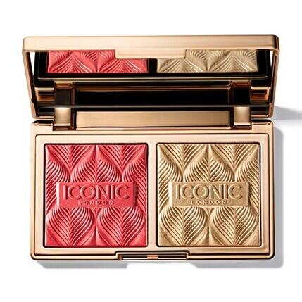 Iconic London, Silk Glow Duo, Coral Glow - Makeup, Blush, Kinder, Pudder