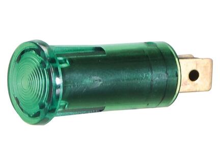 Instrumentlys - GRØN  Forseglet enhed  Volts: 12  Farve: Grøn  Montagehul: Ø12.7mm  Monteringsdybde: 31mm  Montage: Uden skruer - spadestik