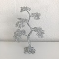 sølv bonsai træ wire 19 cm