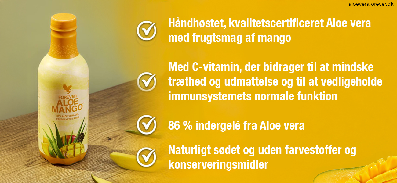 Forever Aloe Vera Mango - god Aloe vera drik med mangosmag