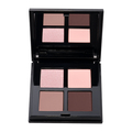 Kiss & Tell Eyeshadow Palette med 4 nuancer – matte og shimmer – i spejlkompakt