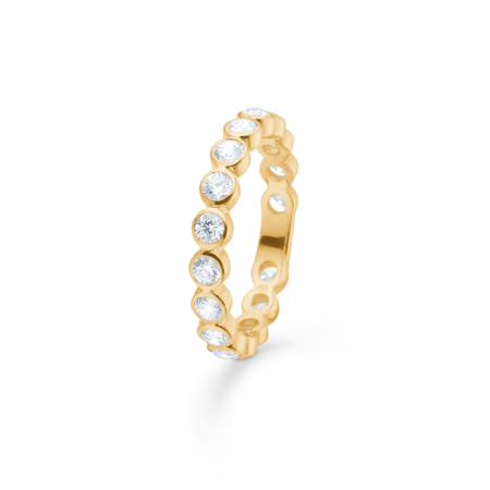 ETERNA ring in 8 karat gold with zirconia.