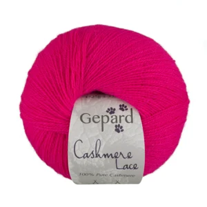 Gepard garn cashmere lace i farven hindbærdrøm