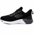 Klassiske sorte unisex sneakers med hvid sål