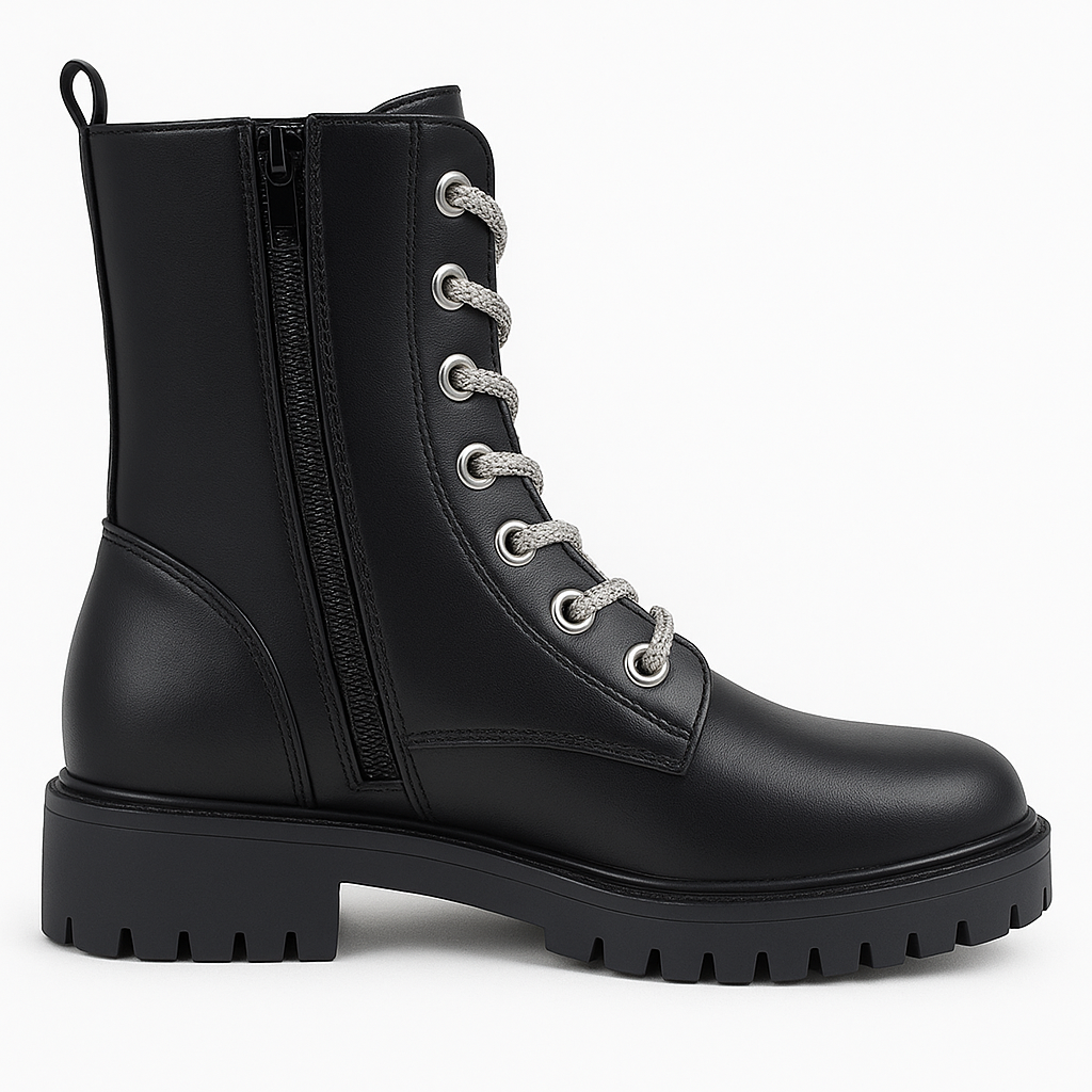 Shadow Steel Lace Boot - 37