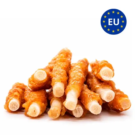 Snack'it Chicken and Rawhide Twisters – 13 cm tyggepinde omsvøbt med kylling