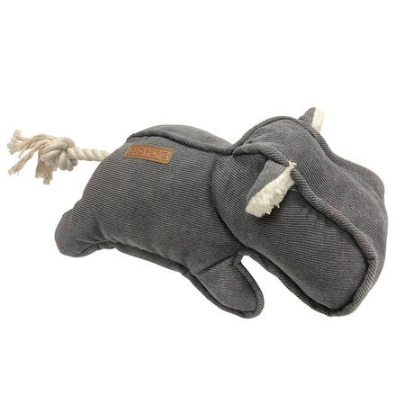 Lækker D&D Flodhesten Yala - Et stykke hundelegetøj i Chenille stof