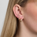Elera earrings small and large in gold plated silver - studio.z