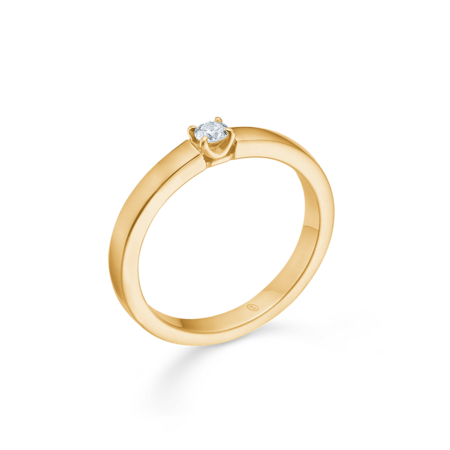 CROWN ALLIANCE diamond ring in 14 karat gold | Danish design by Mads Z